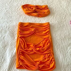 🧡 Skirt set